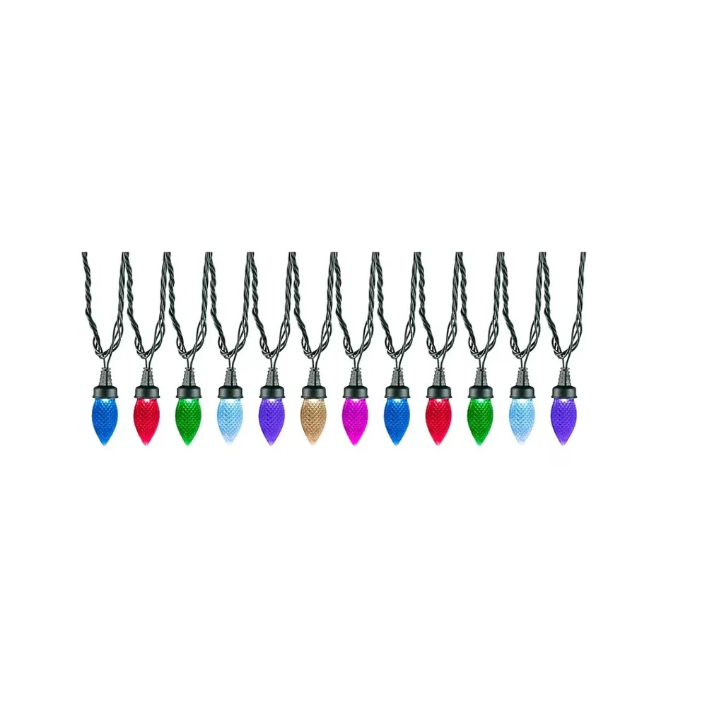 Gemmy Orchestra of Lights Color Changing 24 LED C9 Bulbs Step 2 Musical Show New